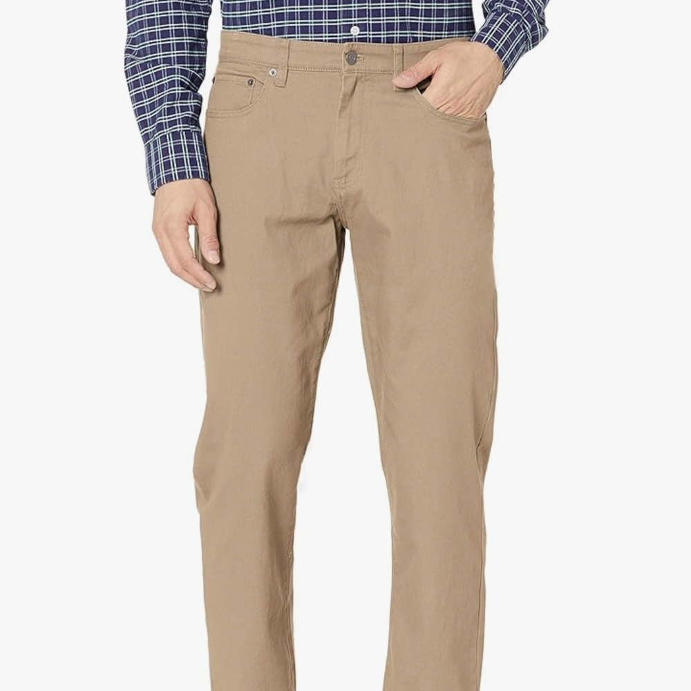 Amazon Essentials Men's Beige Trousers